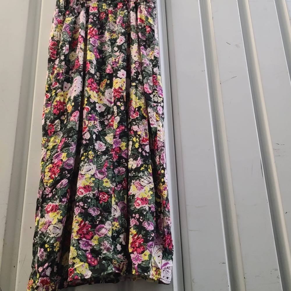 wild fable Black Floral Midi Slip Dress - Picture 7 of 7